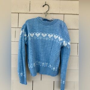 Vintage 80’s girls heart sweater